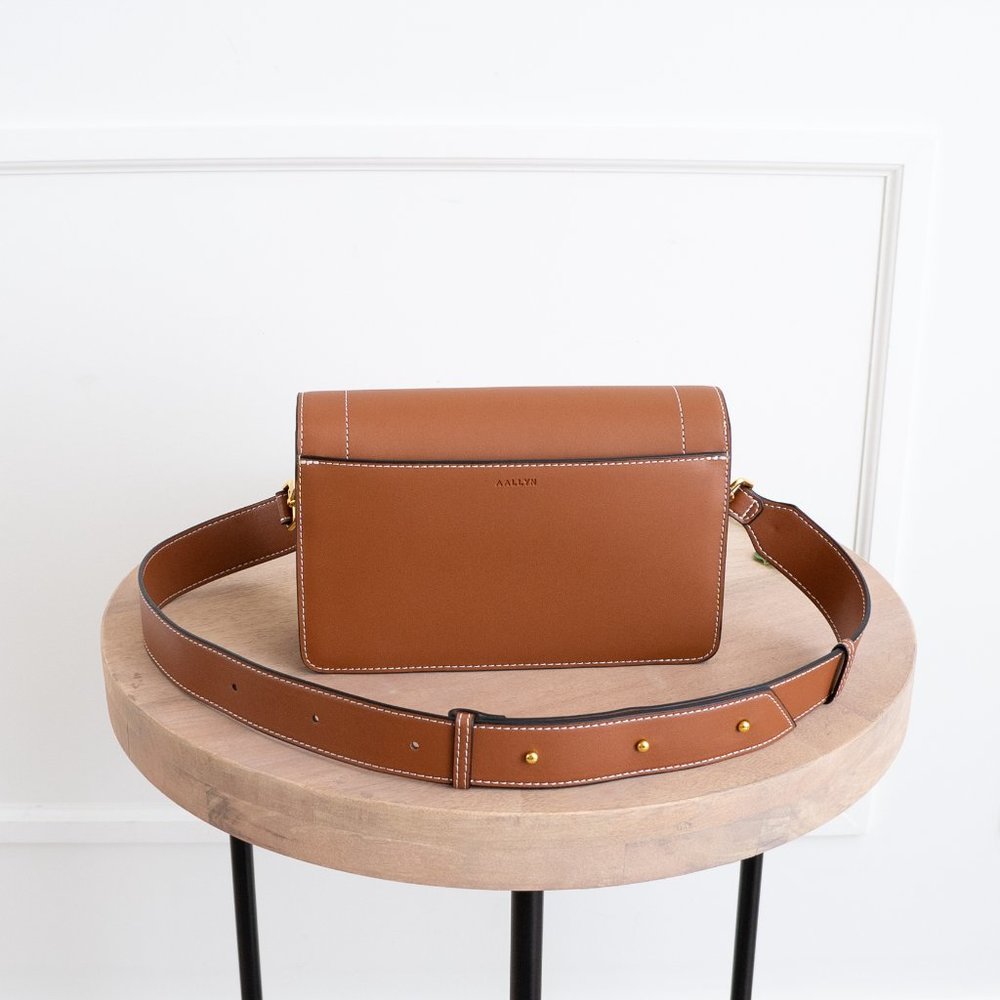 Ingrid Crossbody / Shoulder Bag - Leather - Cognac - Picture 11 of 12